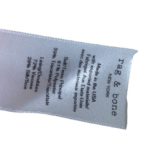 Rag & Bone Dress Pants Cropped Wide Leg High Rise Patch Pockets White Size 8 - Picture 10 of 10